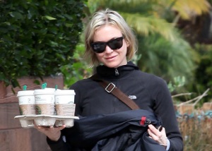 Renee Zellweger on her morning coffee run in Los Angeles.